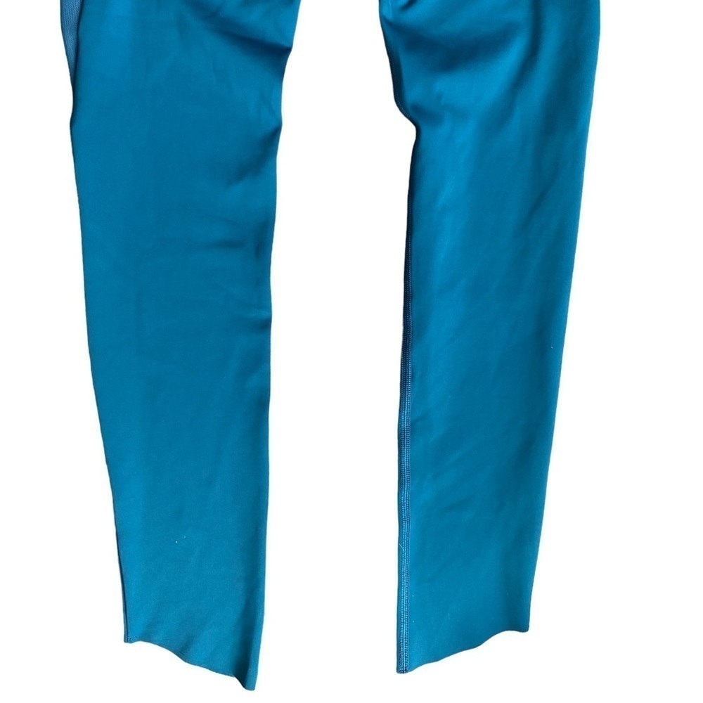 Gymshark High Waisted Venture Leggings Teal Blue Mesh Pockets Size‎ Small - Picture 10 of 11